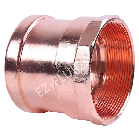 Ez-Fluid 2-1/2 P x FPT COPPER PRESS XL FEMALE ADAPTER EZPF231